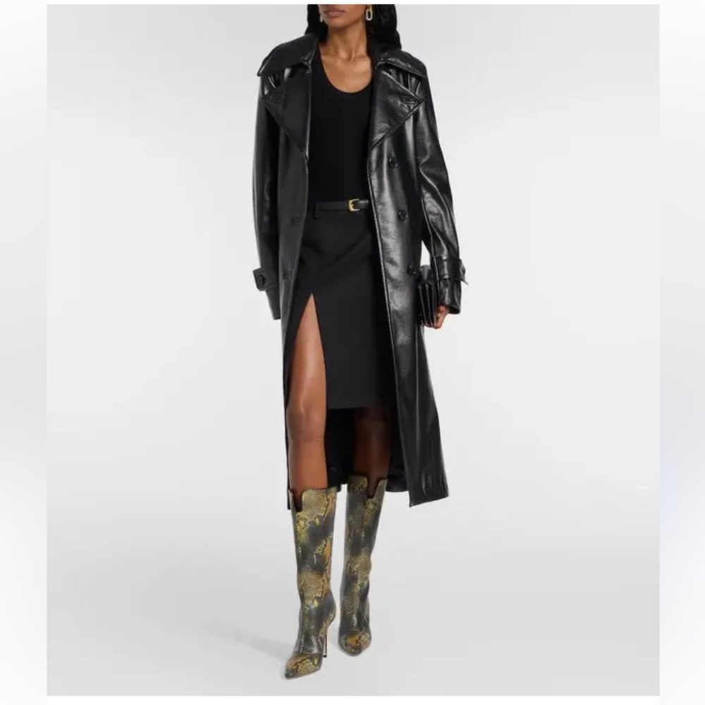 Jimmy Choo Python Printed Leather Knee High Boot - image 4